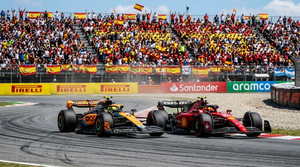 Monoplazas de Fórmula 1 de pilotos españoles en pista